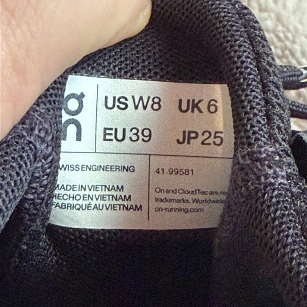 On Running Women’s Black & White CloudTec Running Sneakers - Picture 2 of 13